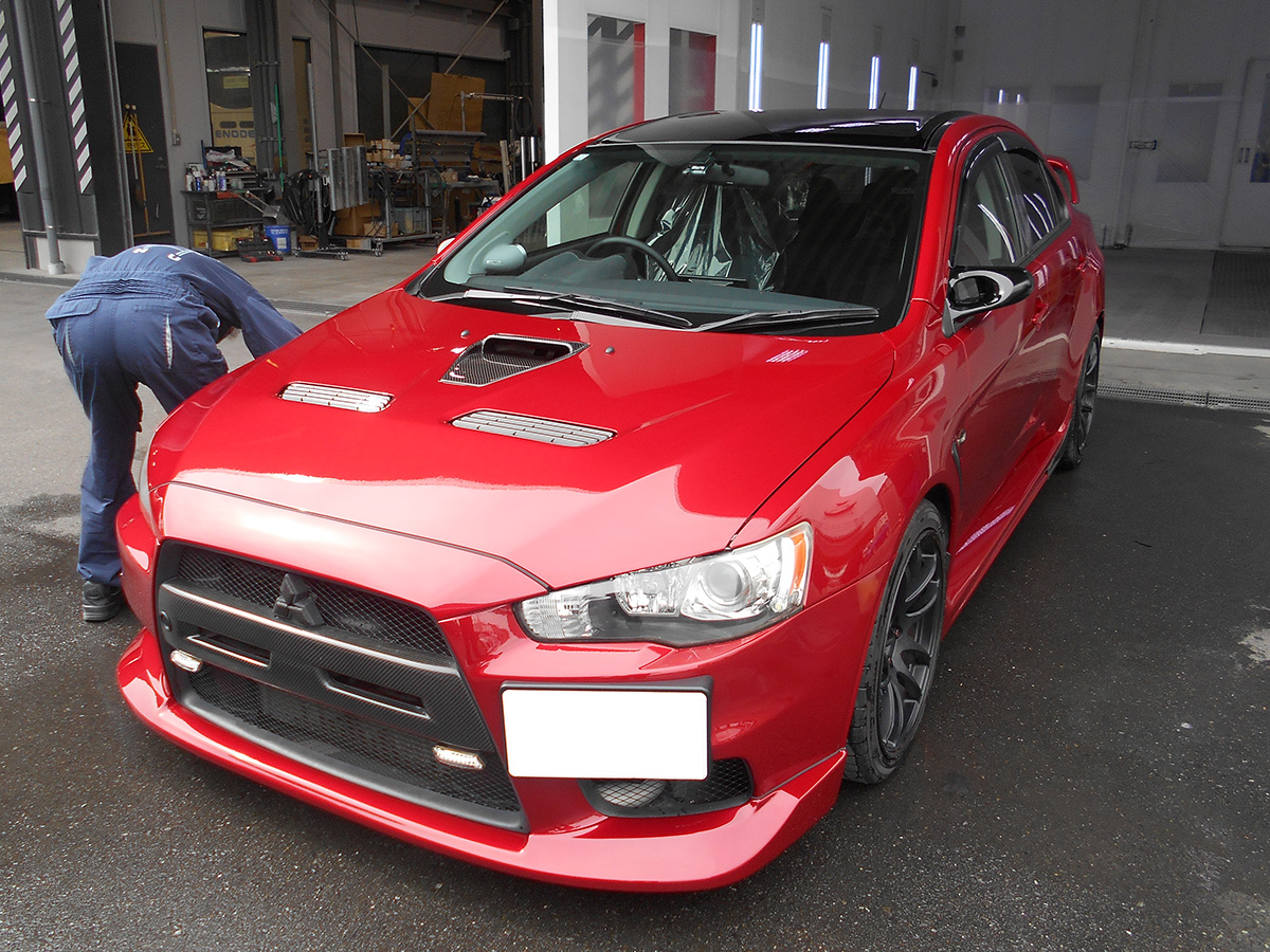 全塗装が完了後部品取付