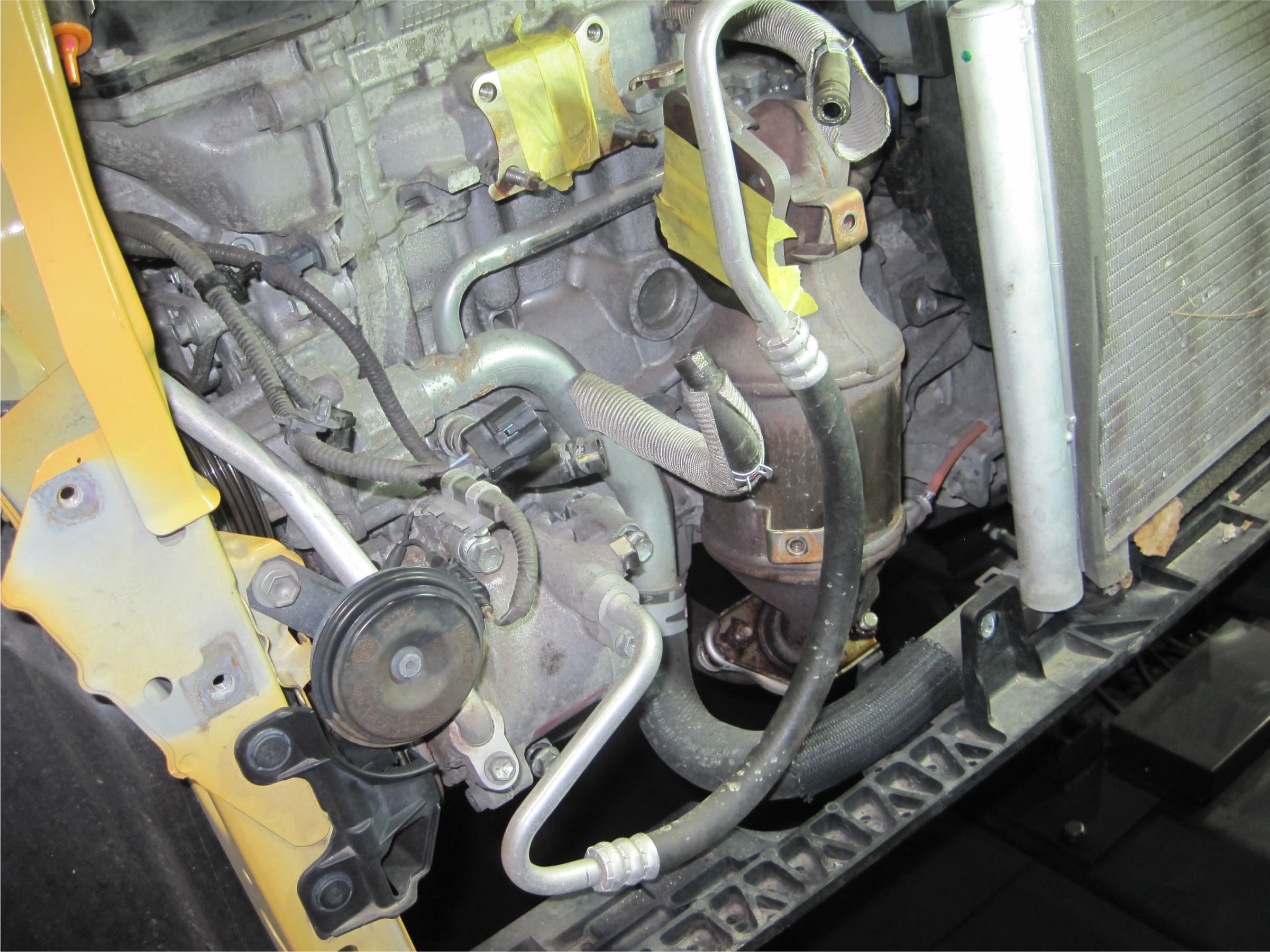 ターボチャージャーを外した様子