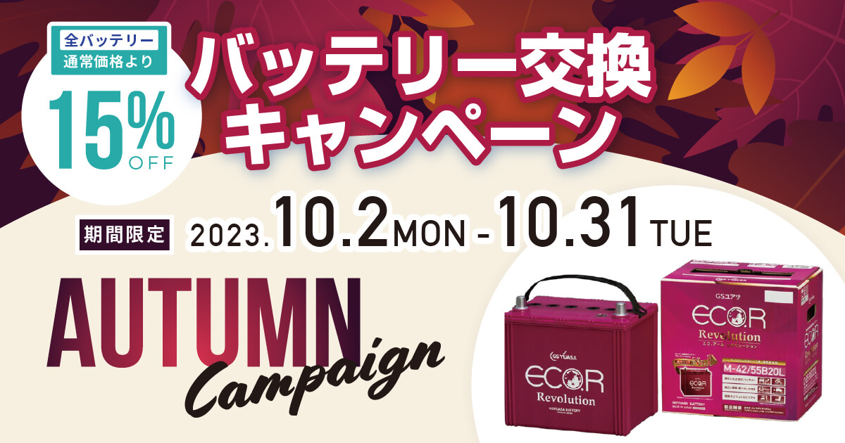 バッテリー交換キャンペーン｜カーテック神中